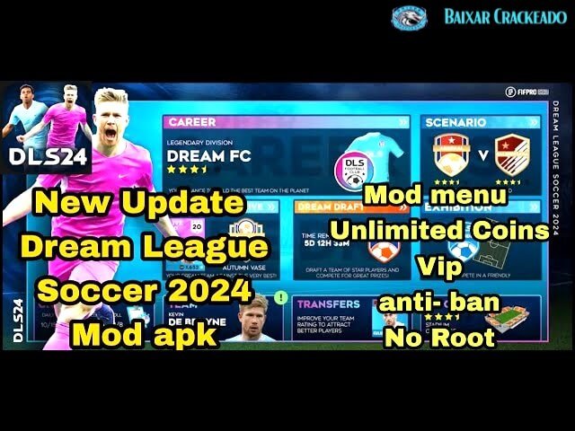 Dream League Soccer 2022 Mod Apk v5 04 Dinheiro Infinito